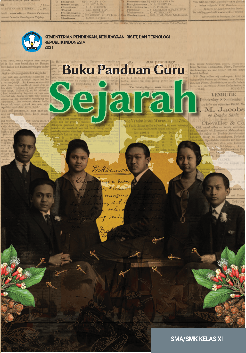 Cover Buku Panduan Guru Sejarah untuk SMA Kelas XI