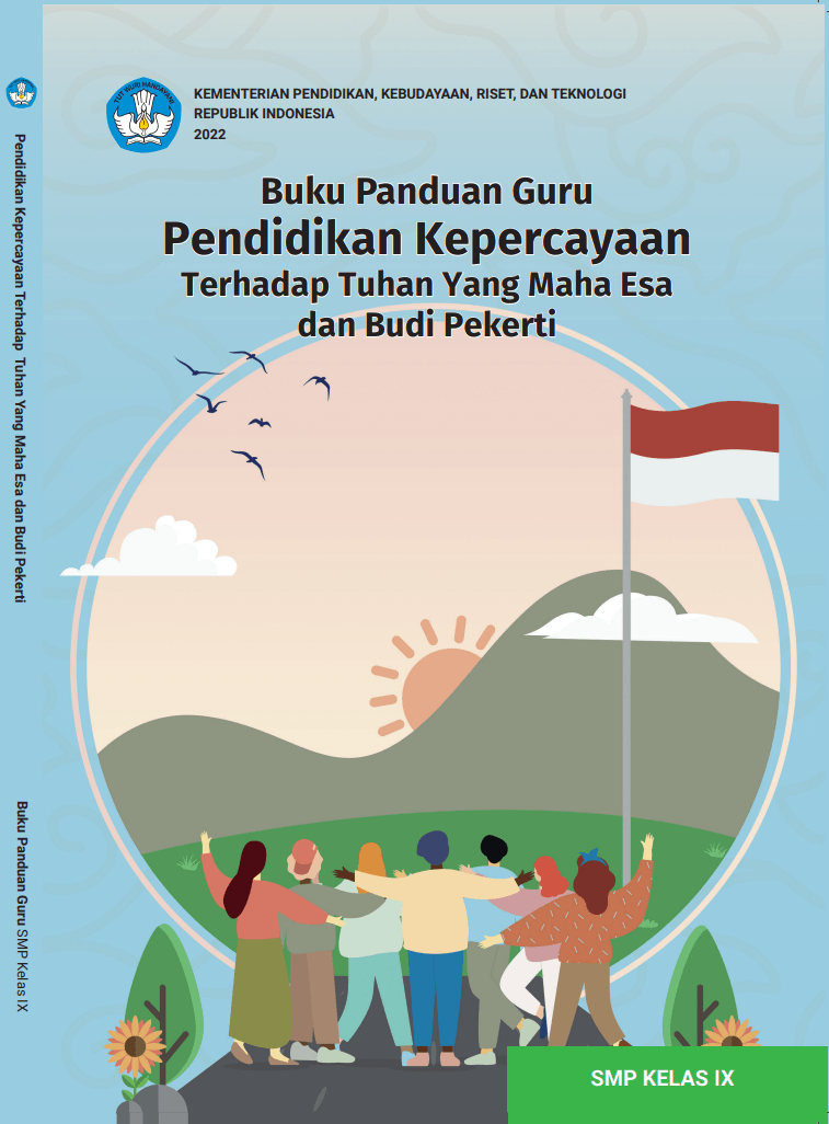 Cover Buku Panduan Guru Pendidikan Kepercayaan Terhadap Tuhan Yang Maha Esa dan Budi Pekerti untuk SMP Kelas IX