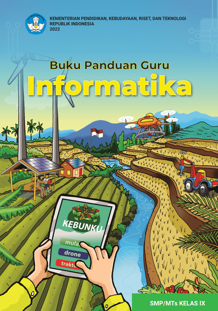 Cover Buku Panduan Guru Informatika untuk SMP/MTs Kelas IX