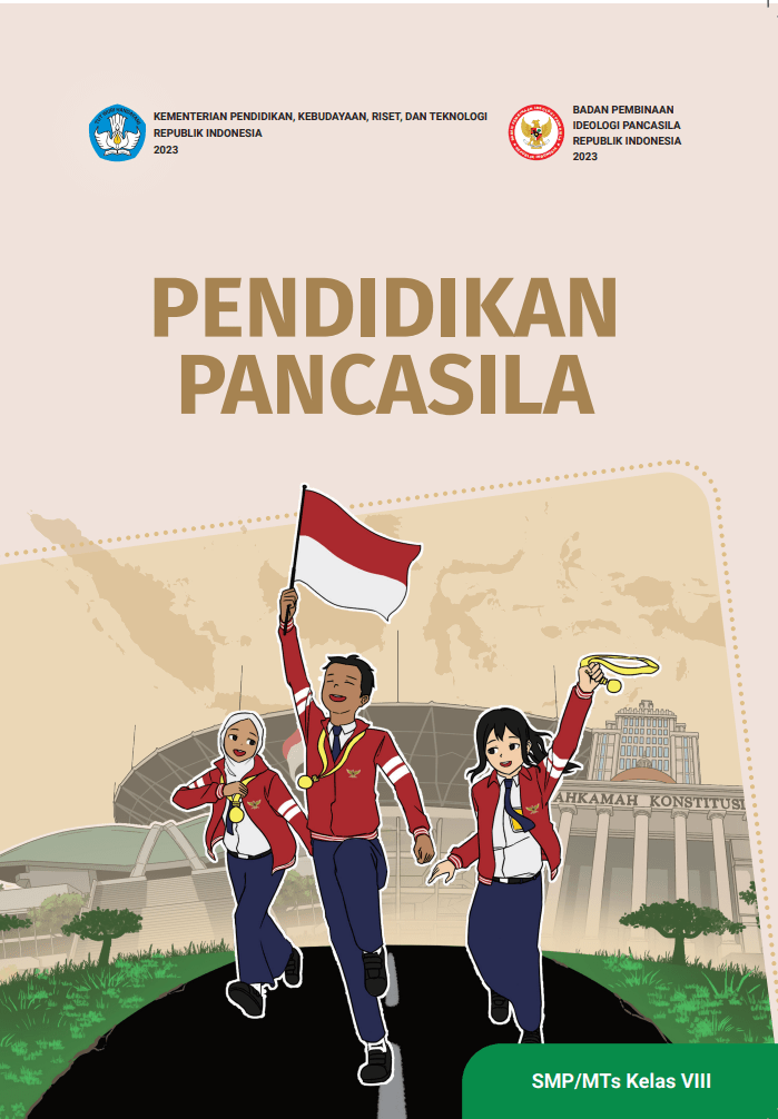 Cover Pendidikan Pancasila untuk SMP/MTs Kelas VIII