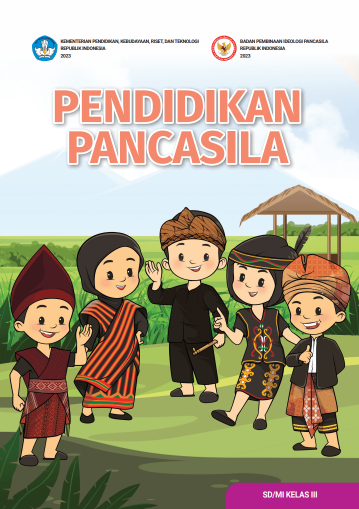 Cover Buku Audio Pendidikan Pancasila untuk SD/MI Kelas III