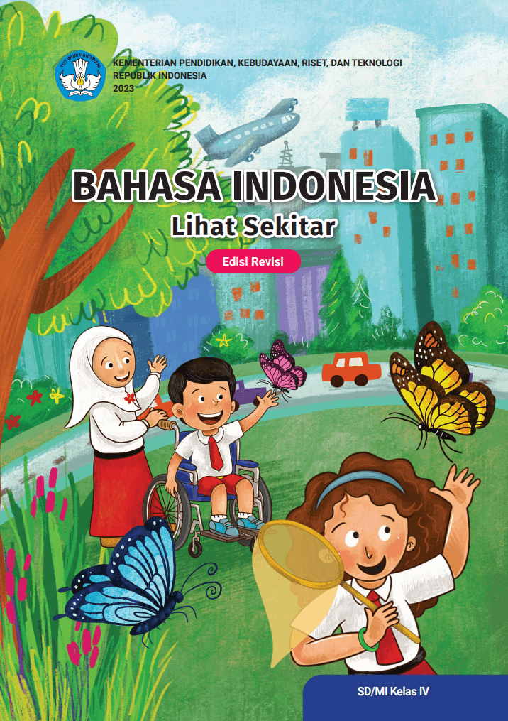 Cover Buku Audio Bahasa Indonesia: Lihat  Sekitar! untuk SD/MI Kelas IV (Edisi Revisi)