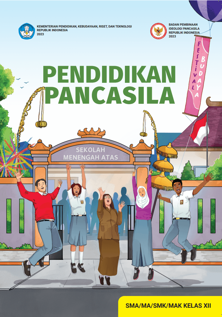 Cover Buku Audio Pendidikan Pancasila untuk SMA/MA/SMK/MAK Kelas XII