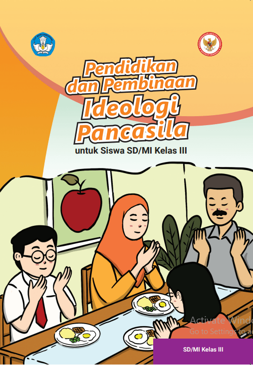 Cover Pendidikan Pancasila Kelas 3 SD
