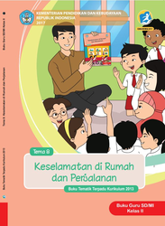 Cover Buku Guru Tema 8 Kelas II keselamatan di rumah dan Perjalanan