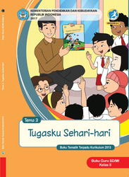 Cover Buku Guru Tema 3 kelas II Tugasku Sehari-hari