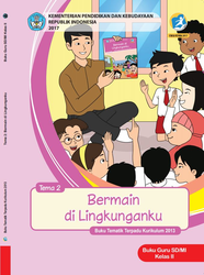 Cover Buku Guru Tema 2 kelas II Bermain di Lingkunganku