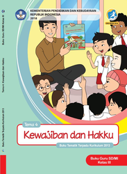 Cover Buku Guru Tema 4 kelas III Kewajiban dan Hakku