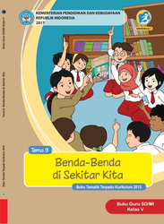 Cover Buku Guru Kelas V Tema 9 Benda-Benda disekitar kita