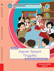 Cover Buku Guru Kelas IV Tema 8 Daerah tempat tinggalku