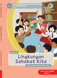 Cover Buku Guru Kelas V Tema 8 Lingkungan Sahabat Kita