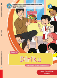 Cover Buku Guru kelas I Tema 1 Diriku