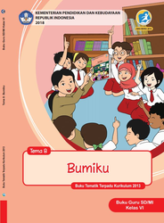 Cover Buku Guru Kelas VI Tema 8 Bumiku