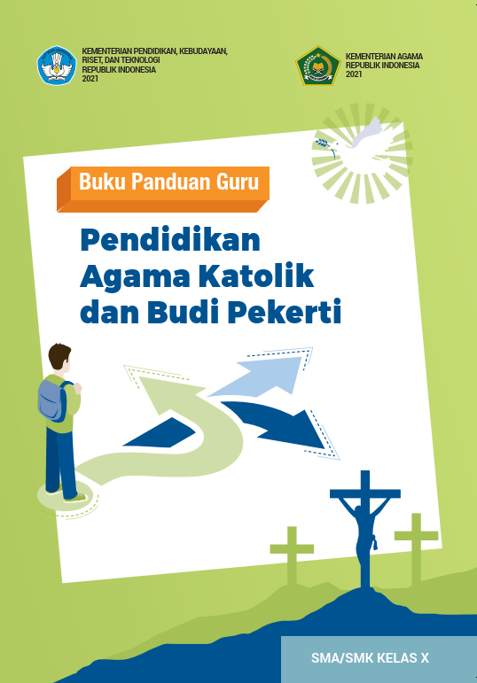 Cover Buku Panduan Guru Pendidikan Agama Katolik dan Budi Pekerti untuk SMA/SMK Kelas X